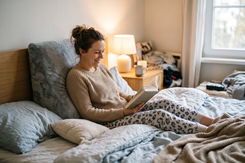 Lesekissen fürs Bett: Rücken beim Lesen stützen